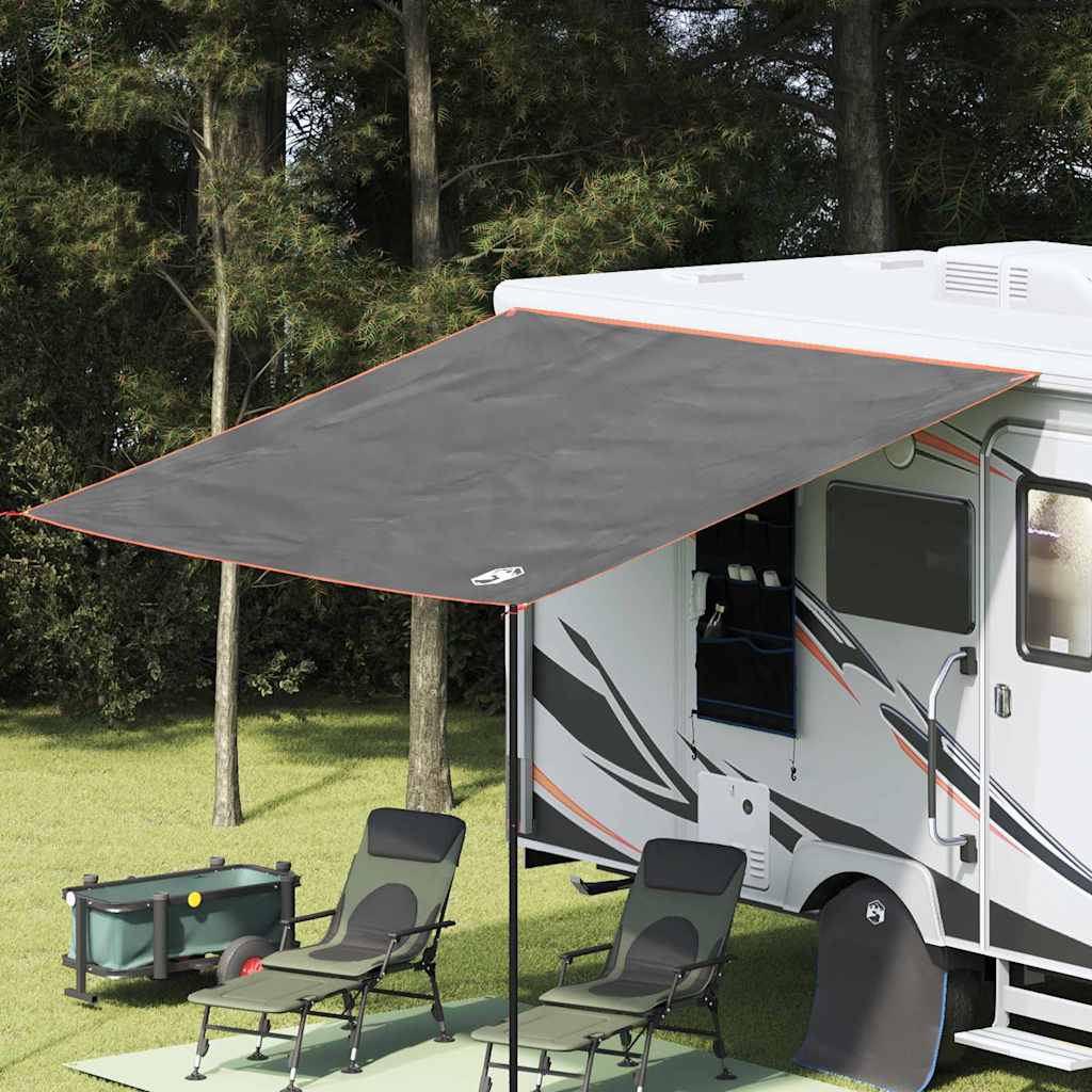 vidaXL Tarp résistant à l'eau Gris et orange