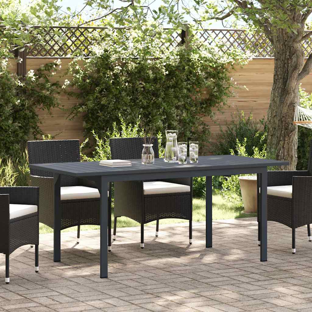 vidaXL Table d'Extension Anthracite 180 x 80 x 76 cm Acier
