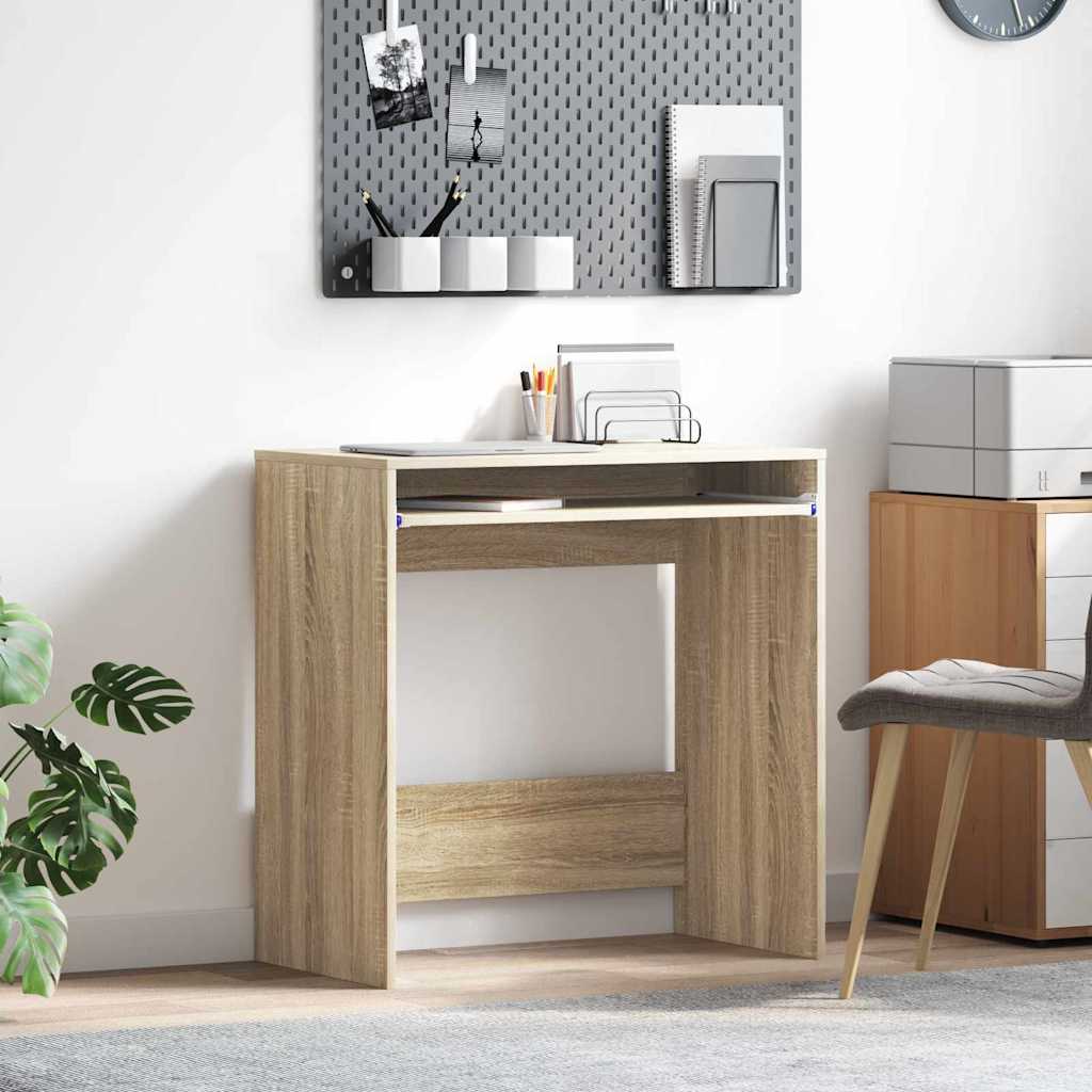 vidaXL Bureau Chêne Sonoma 77,5 x 43 x 79 cm Bois d'ingénierie