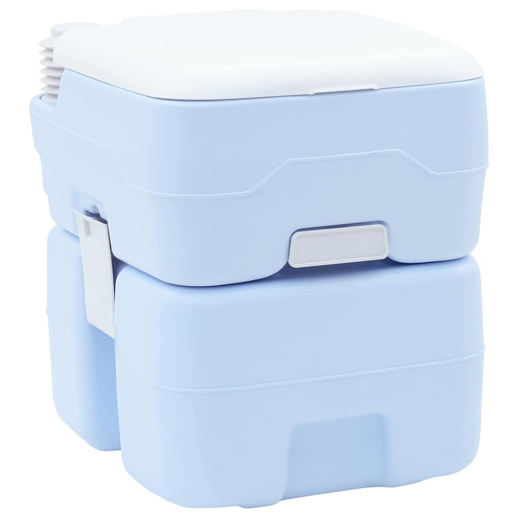 vidaXL Toilette de camping portable Bleu 41,5 x 36,5 x 42 cm
