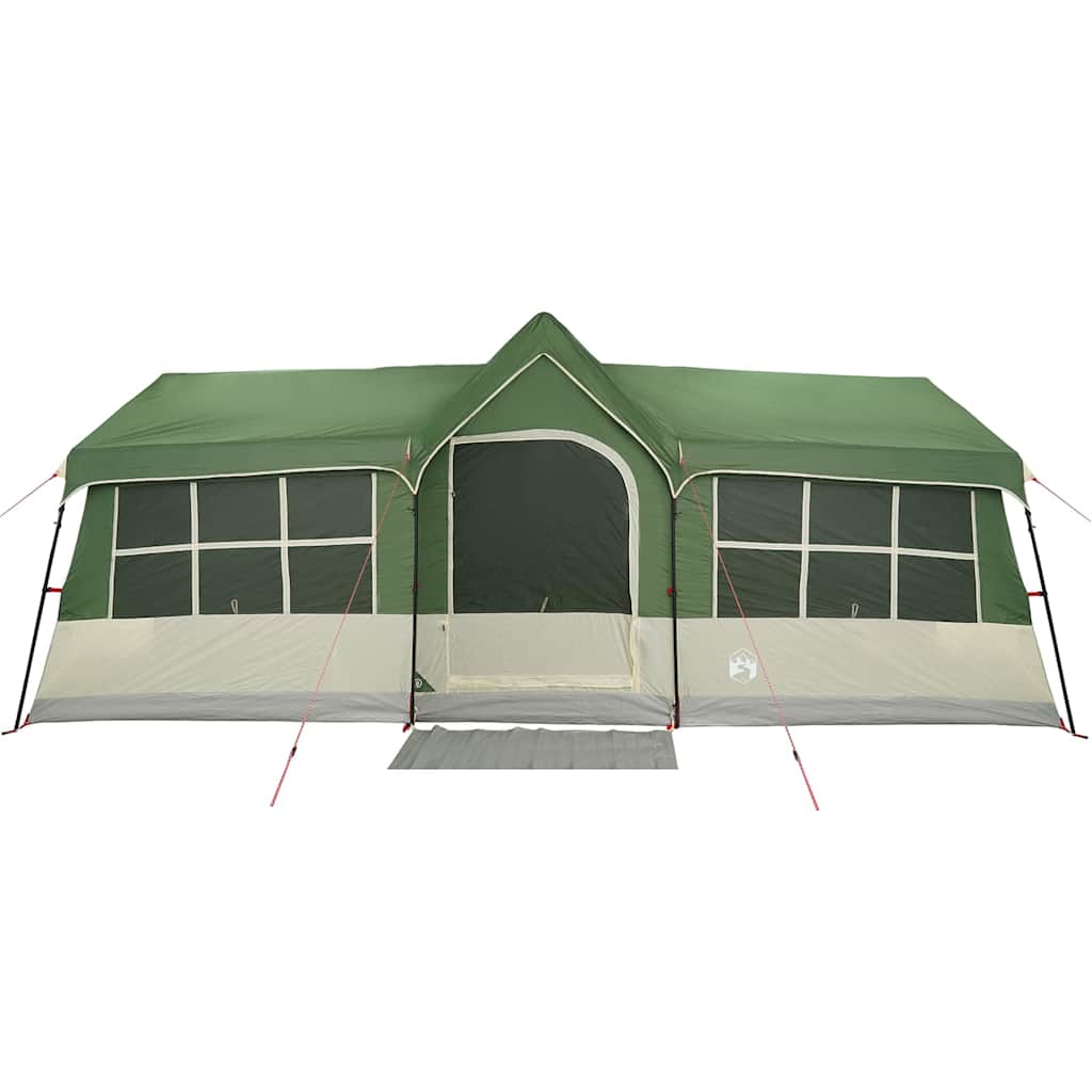 vidaXL Tentes avec toit avec évent Vert 622 x 295 x 238 cm Polyester - Image 5