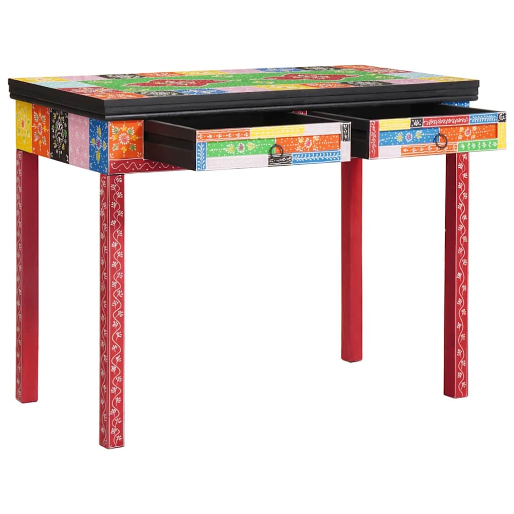 vidaXL Bureau Marron 100 x 50 x 75 cm Bois de manguier massif