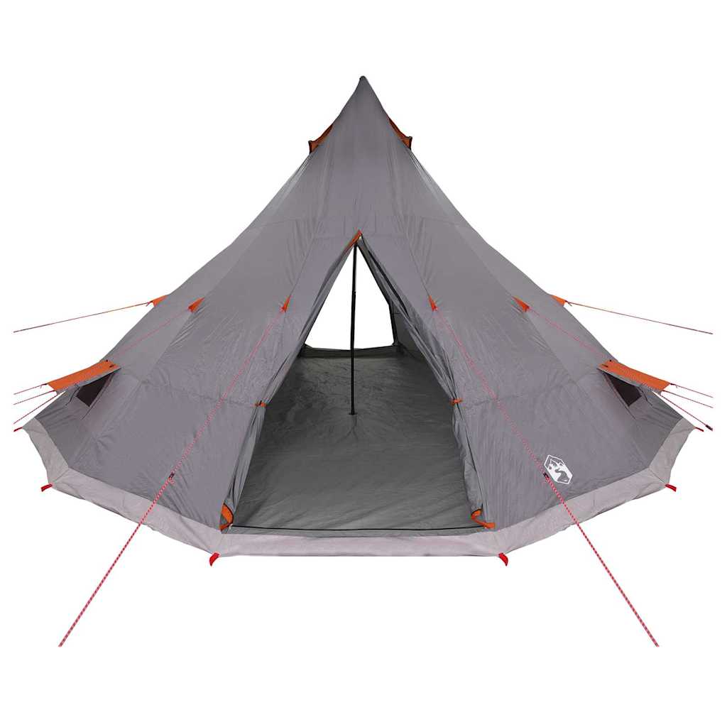 vidaXL Tente Tipi familiale Gris et orange 560 x 560 x 300 cm - Image 4