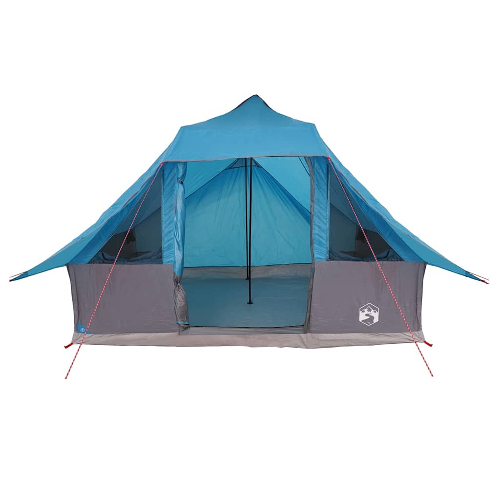vidaXL Tente Tipi familiale avec toit Bleu 364 x 281 x 257 cm - Image 4