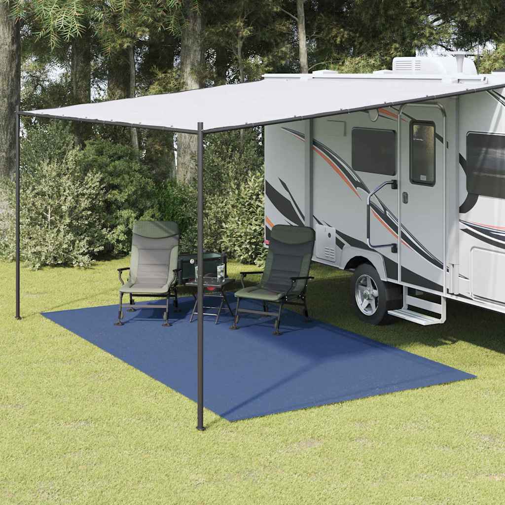vidaXL Tapis de tente Bleu 400 × 350 cm Polyester