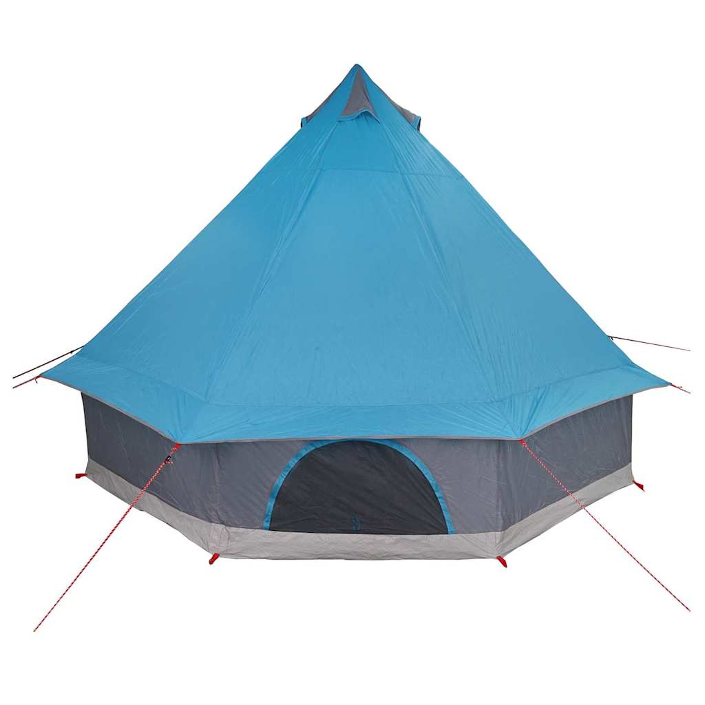 vidaXL Tente Tipi familiale avec toit Bleu et gris 400 x 346 x 250 cm - Image 6