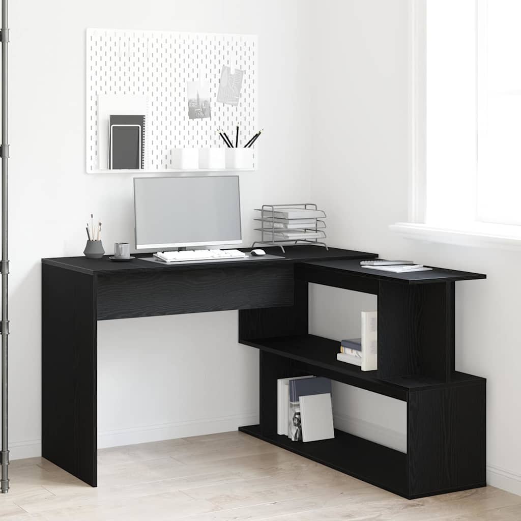 vidaXL Bureau Chêne noir 200 x 50 x 76 cm Bois d'ingénierie