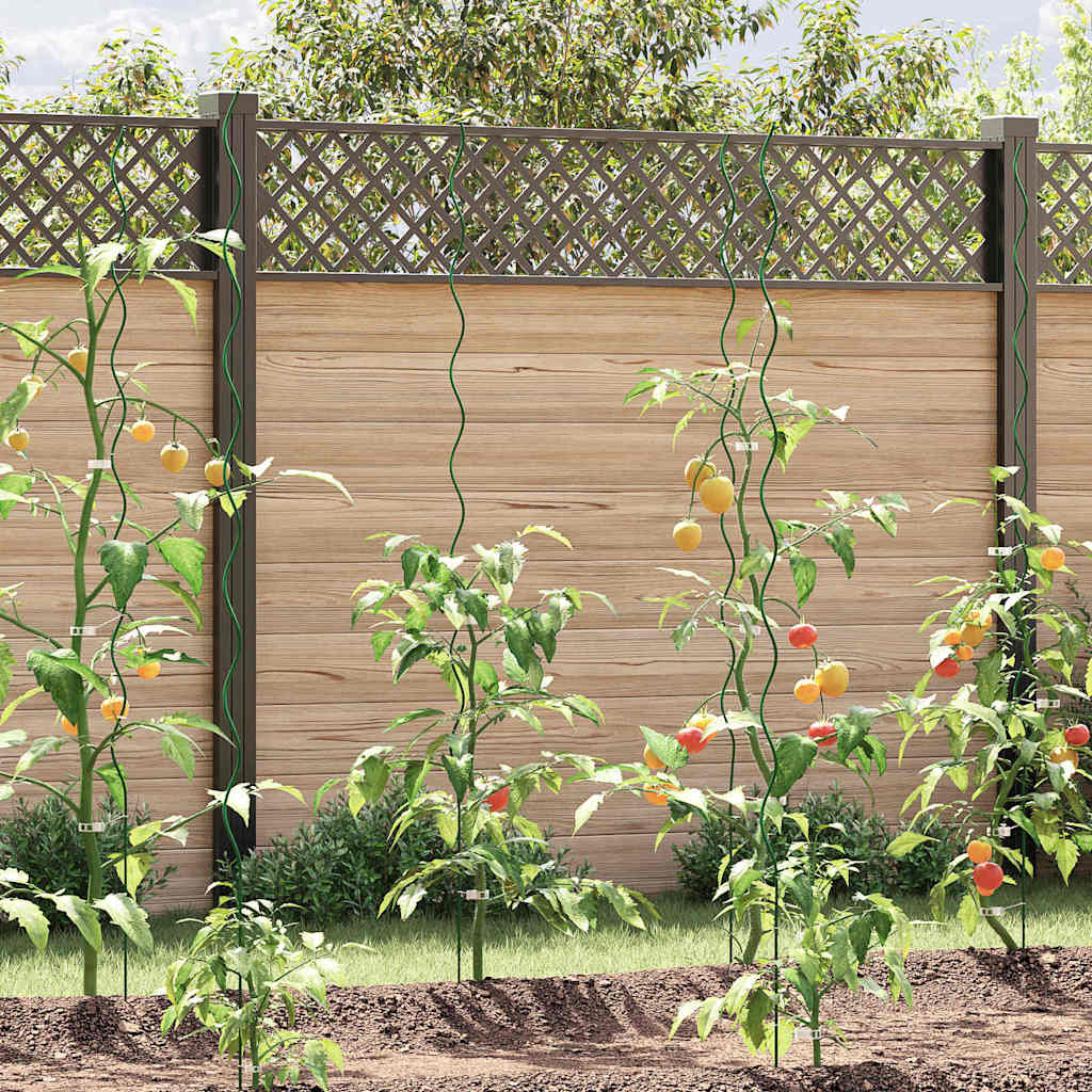 vidaXL Tuteurs spirales pour plantes 50 pcs Vert 170 cm