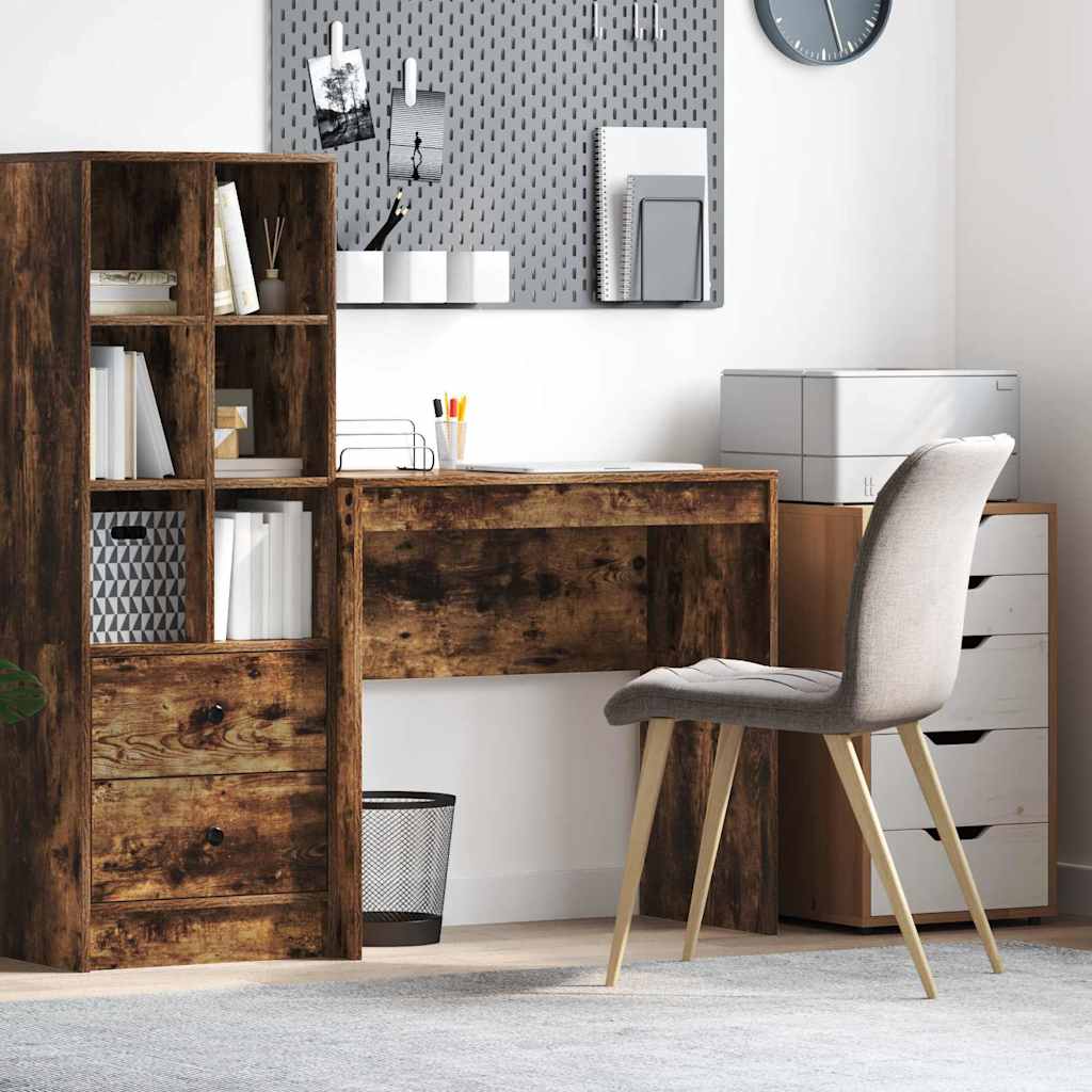 vidaXL Bureau Chêne fumé 80 x 40 x 76 cm