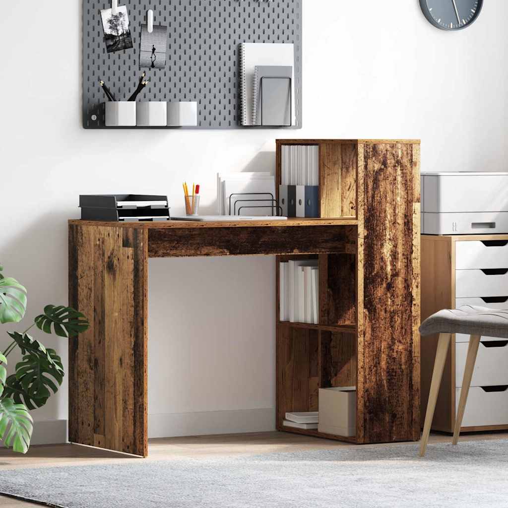 vidaXL Bureau Bois Ancien 108 x 55 x 103.5 cm Bois d'ingénierie
