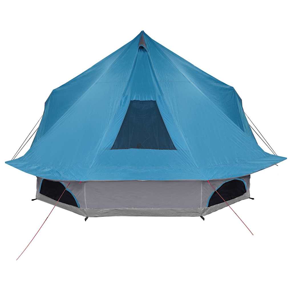 vidaXL Tente Tipi familiale avec toit Bleu 680 x 430 x 270 cm - Image 5