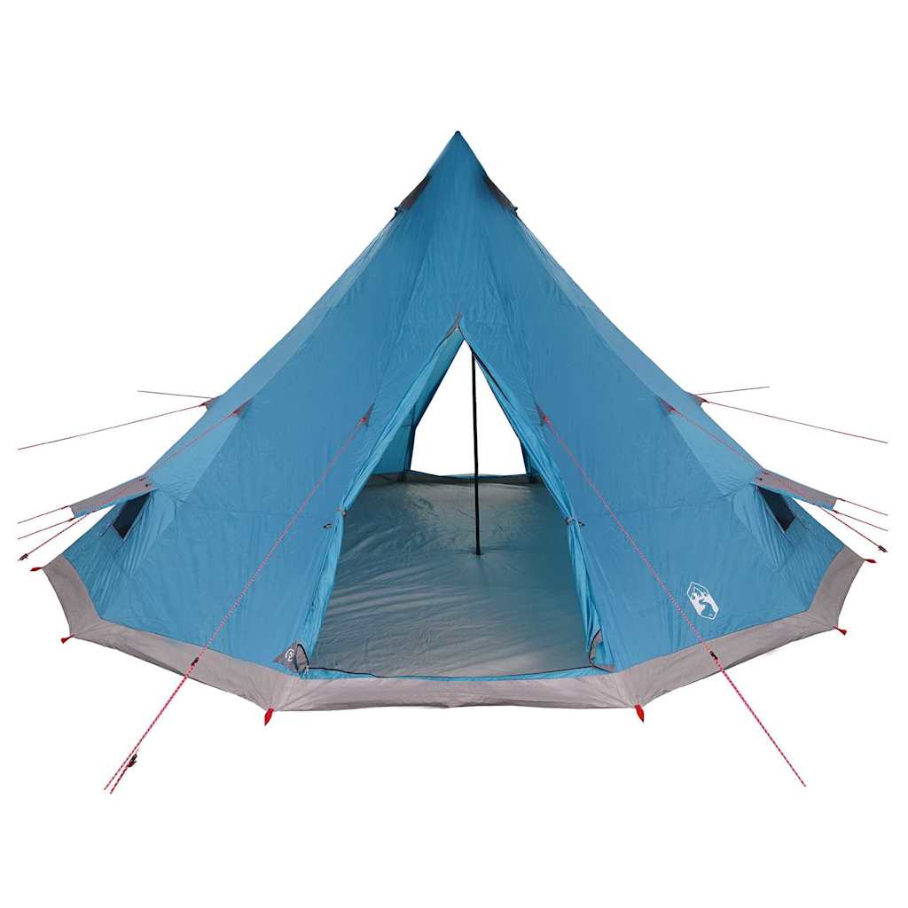 vidaXL Tente Tipi familiale avec toit Bleu et gris 560 x 560 x 300 cm - Image 4