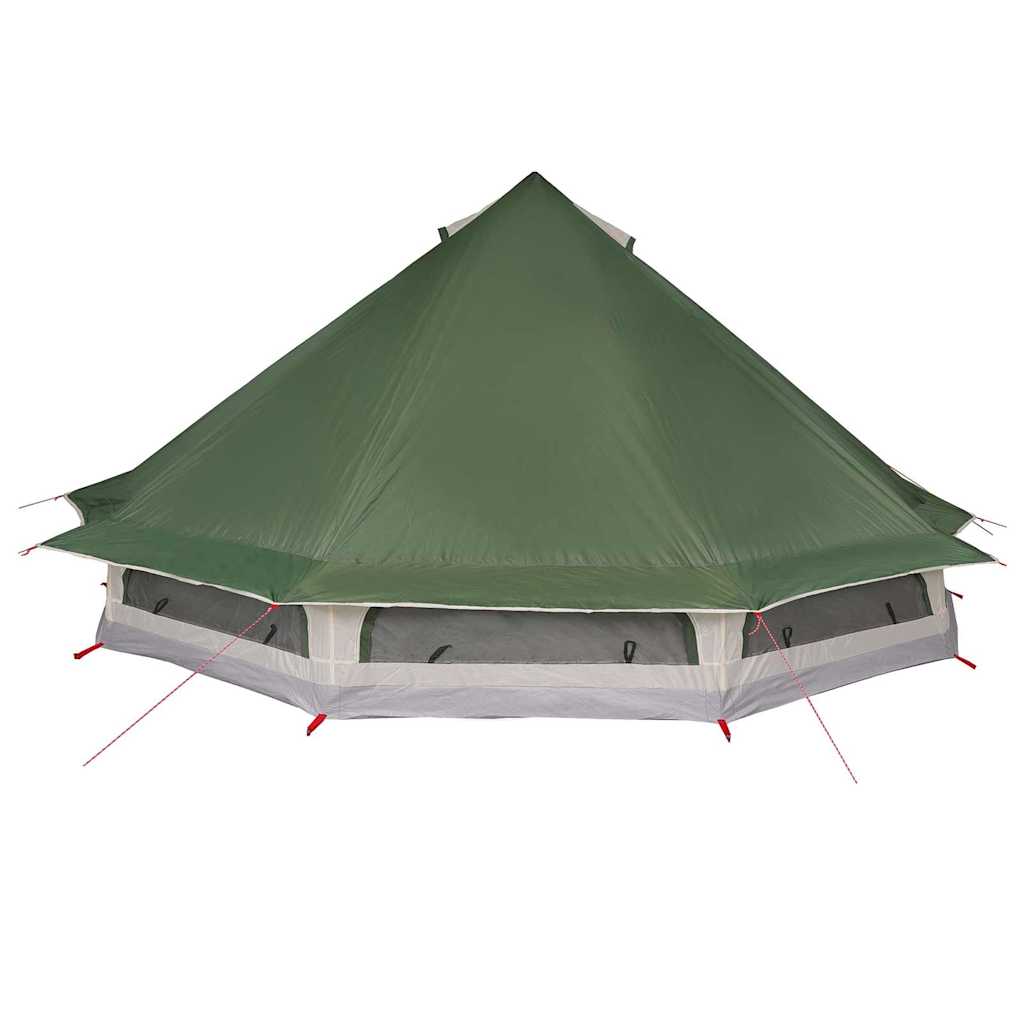 vidaXL Tente Tipi familiale avec toit Vert 508 x 470 x 300 cm - Image 6