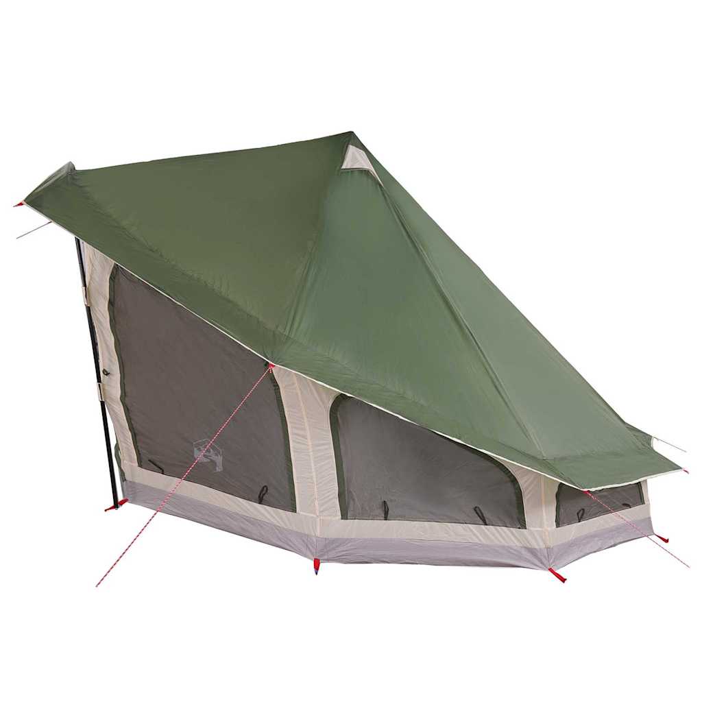 vidaXL Tente Tipi familiale avec toit Vert 508 x 470 x 300 cm - Image 5