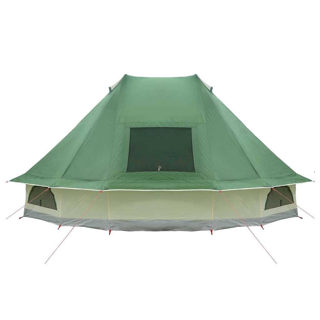 vidaXL Tente Tipi familiale avec toit Vert 466 x 310 x 240 cm - Image 6