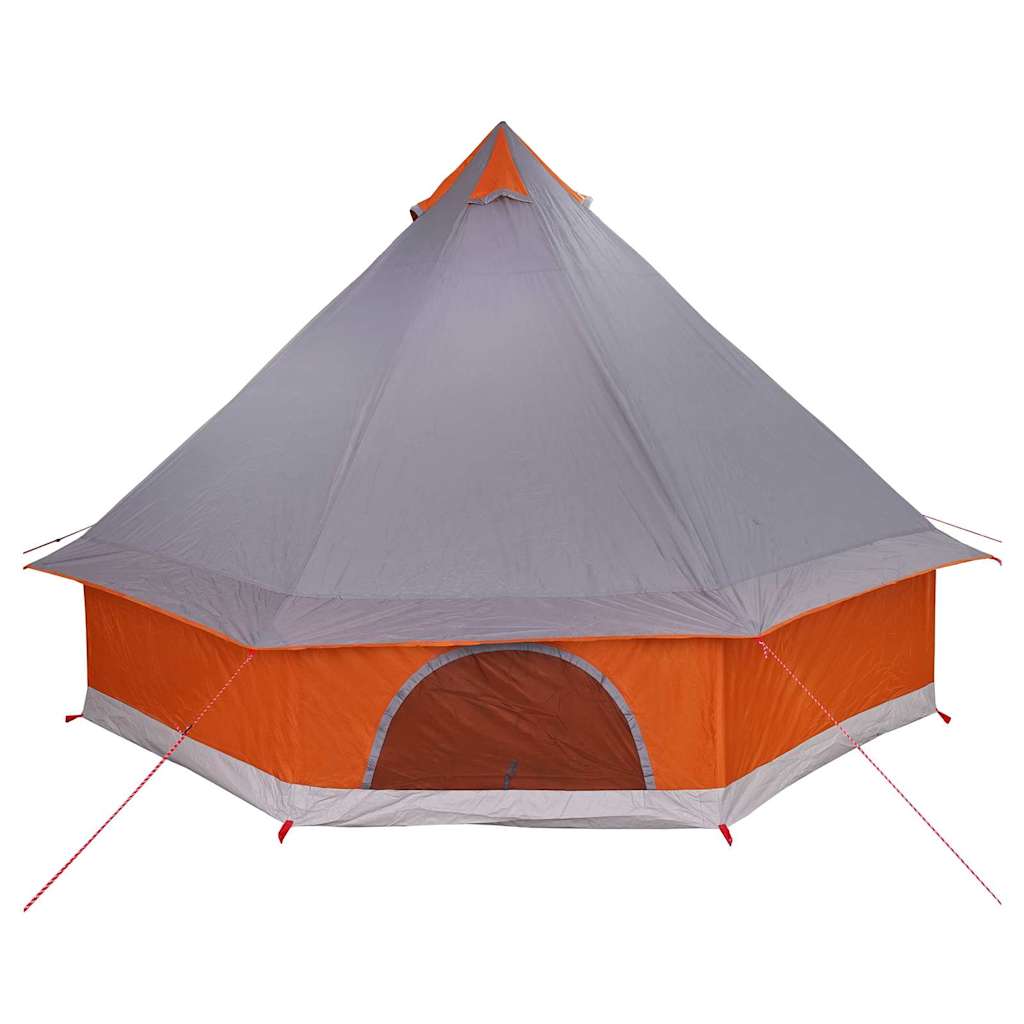 vidaXL Tente Tipi familiale Gris et orange 400 x 346 x 250 cm - Image 6