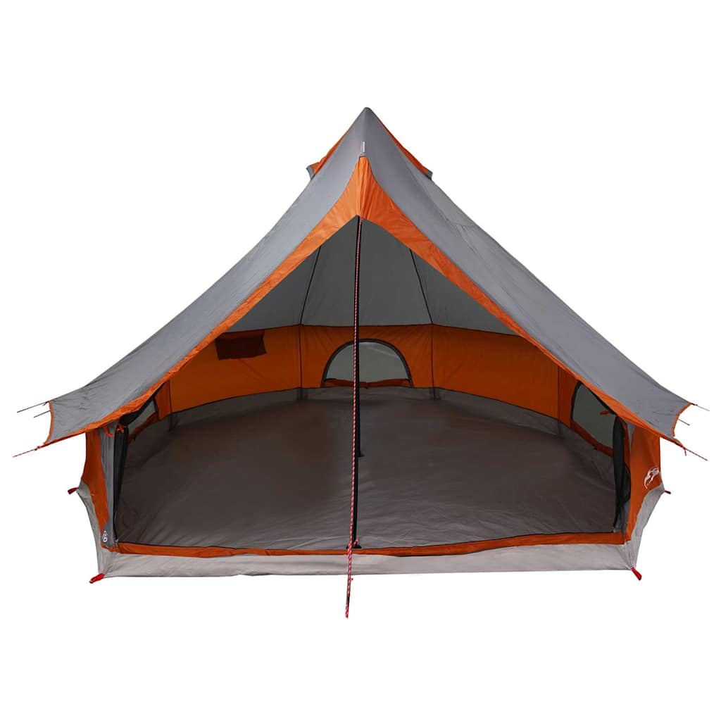 vidaXL Tente Tipi familiale Gris et orange 400 x 346 x 250 cm - Image 4