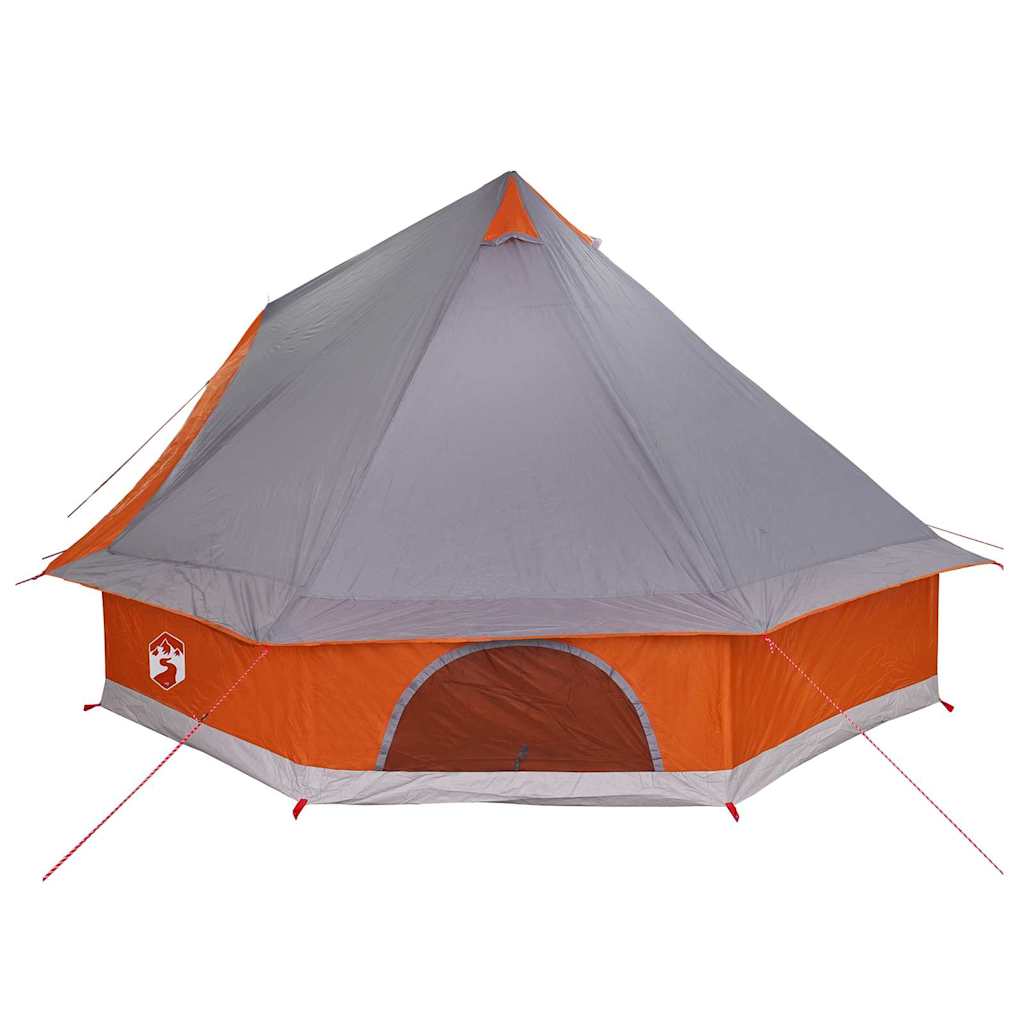 vidaXL Tente Tipi familiale Gris et orange 400 x 346 x 250 cm - Image 5