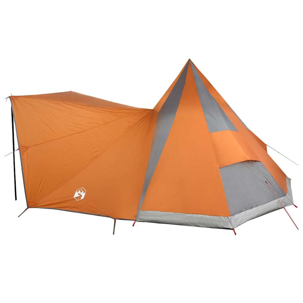 vidaXL Tente Tipi familiale Gris et orange 510 x 690 x 330 cm - Image 5