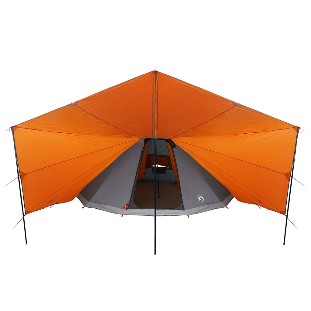 vidaXL Tente Tipi familiale Gris et orange 510 x 690 x 330 cm - Image 4