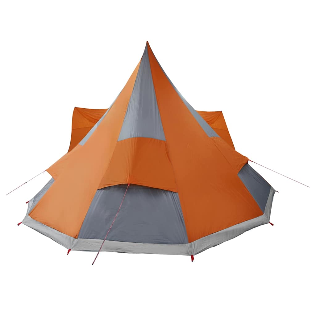 vidaXL Tente Tipi familiale Gris et orange 510 x 690 x 330 cm - Image 6