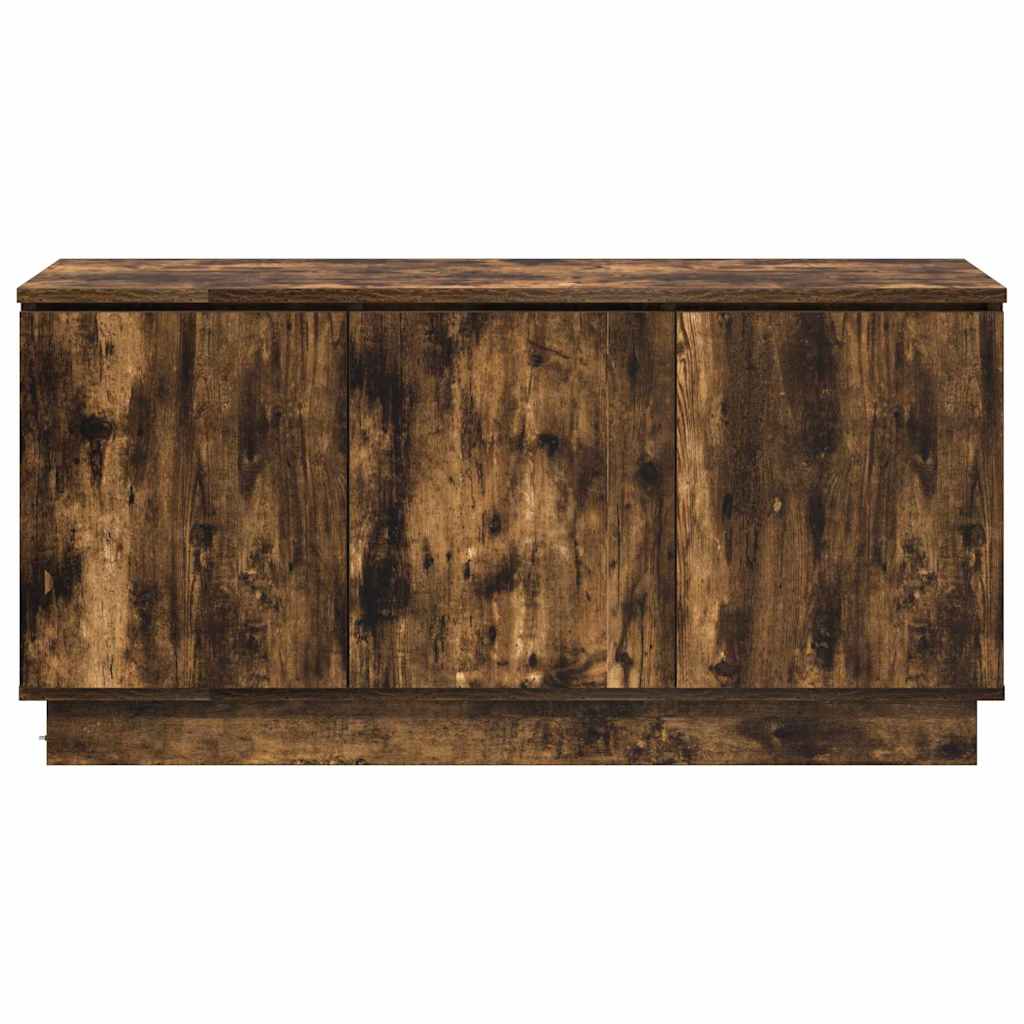 vidaXL Meuble TV Chêne fumé 100 x 38 x 49 cm Bois d'ingénierie - Image 6