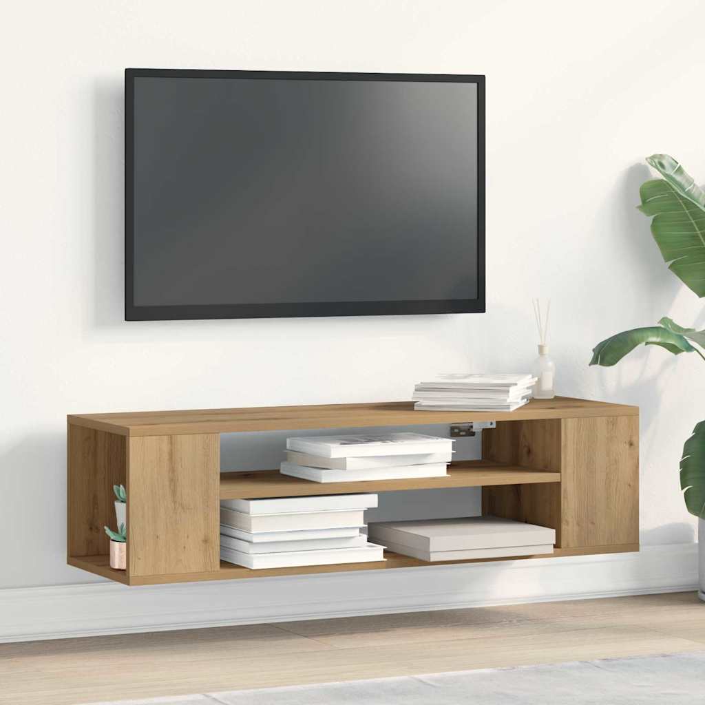vidaXL Meuble TV artisian oak 100 x 30 x 26,5 cm Bois d'ingénierie