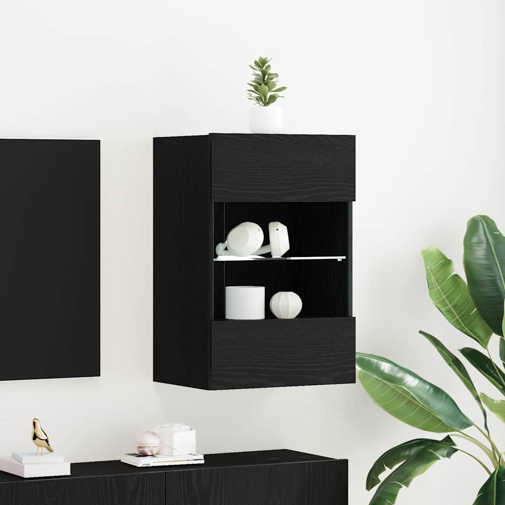 vidaXL Ensemble meuble TV Noir 40 x 30 x 60,5 cm Bois d'ingénierie