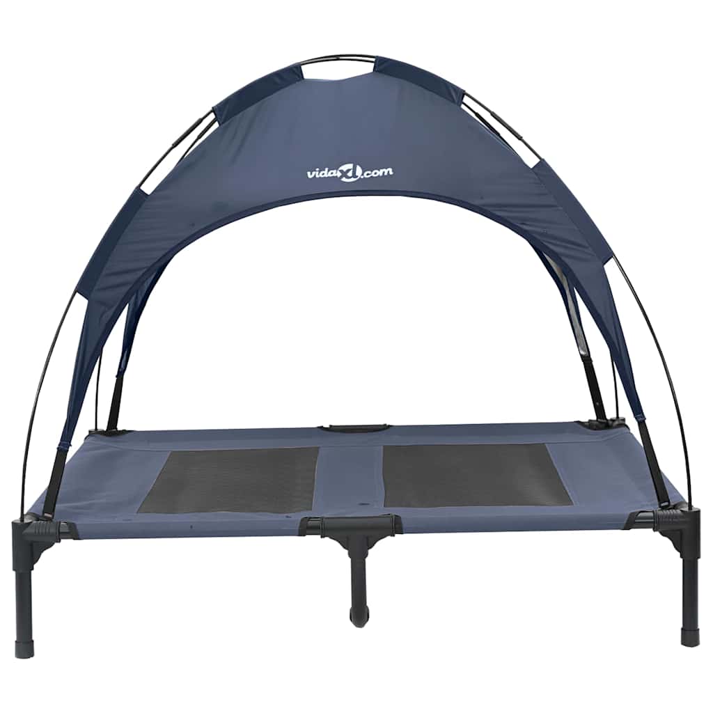 vidaXL Lit pour Chien Bleu marine l Acier - Image 4