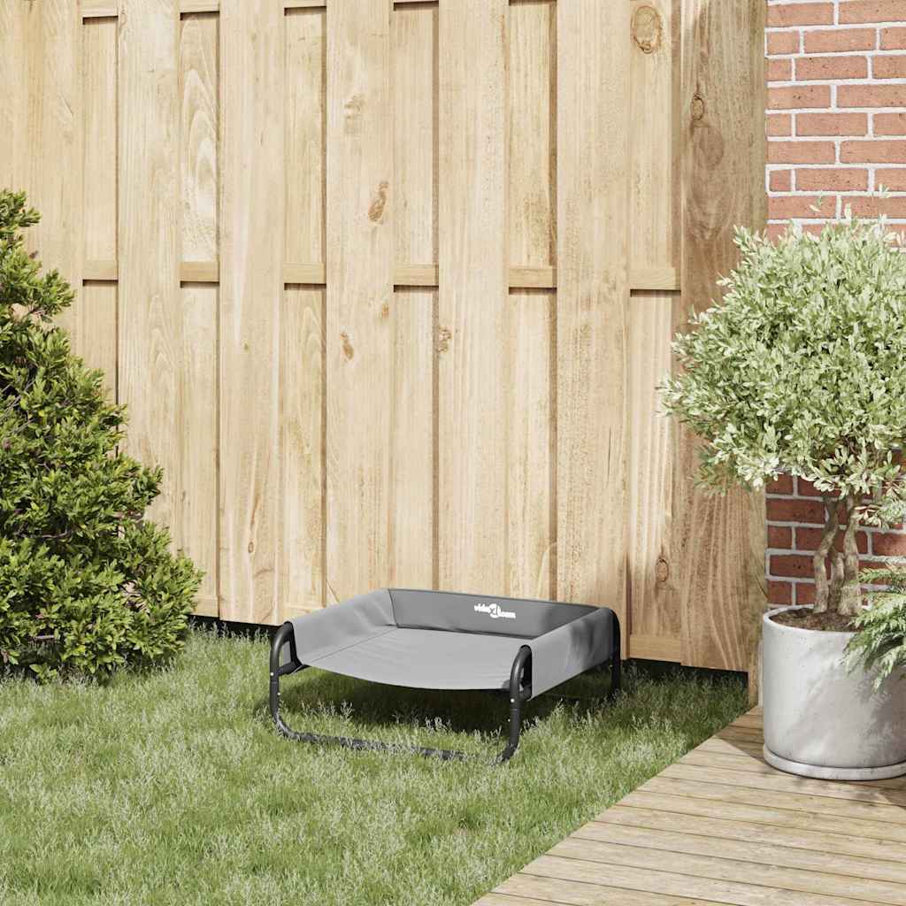 vidaXL Lit pour Chien Gris clair s Tissu Oxford et Acier - Image 3