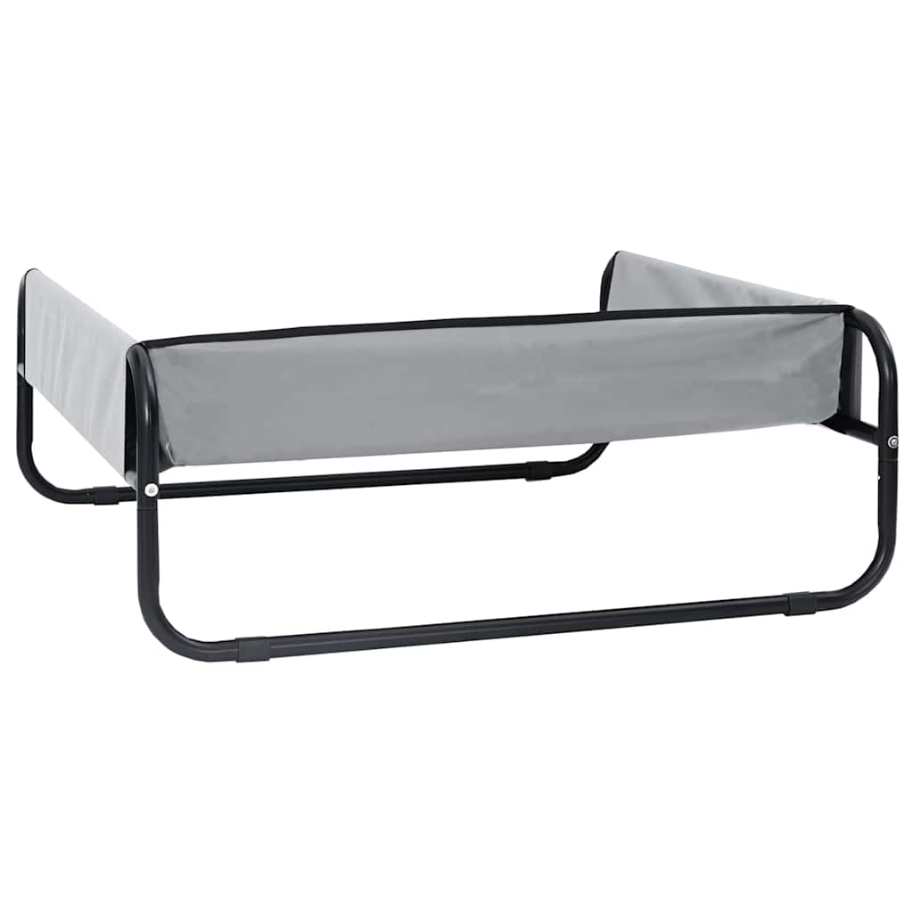vidaXL Lit pour Chien Gris clair s Tissu Oxford et Acier - Image 6
