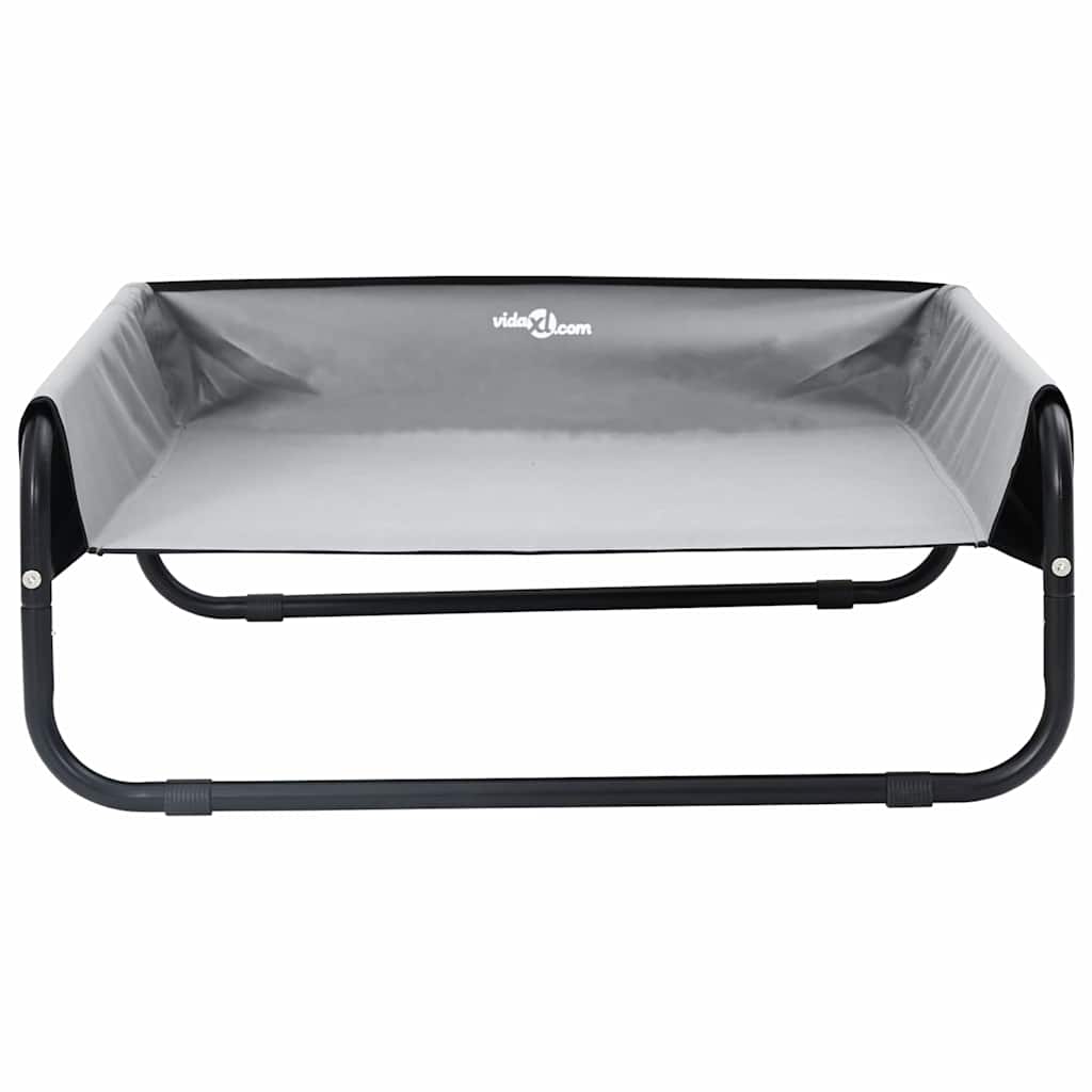 vidaXL Lit pour Chien Gris clair l Tissu Oxford et Acier - Image 4