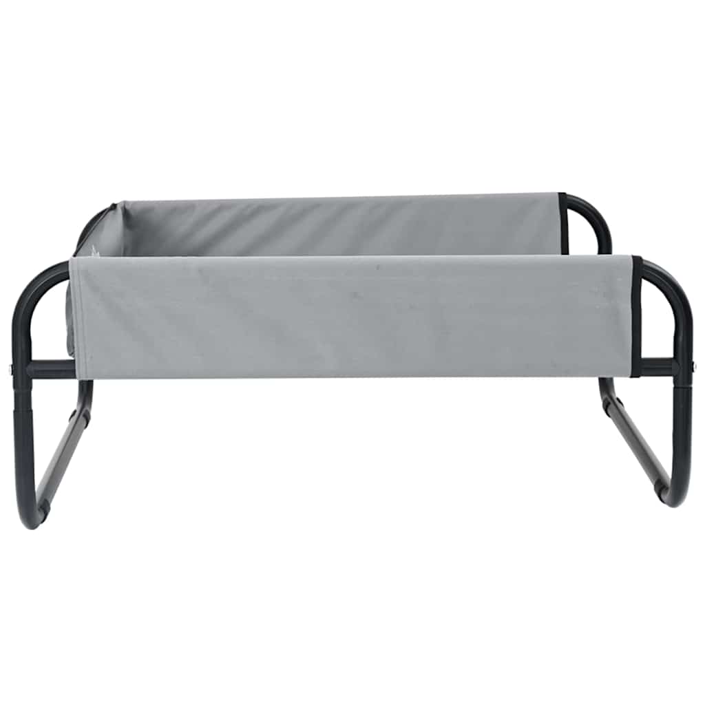 vidaXL Lit pour Chien Gris clair l Tissu Oxford et Acier - Image 5