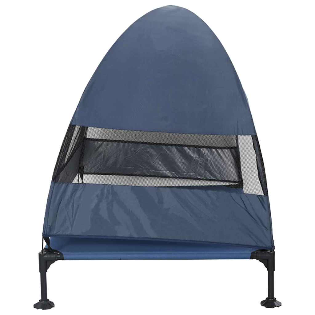 vidaXL Lit surélevé pour chien Bleu marine 127 x 81 x 108 cm - Image 5