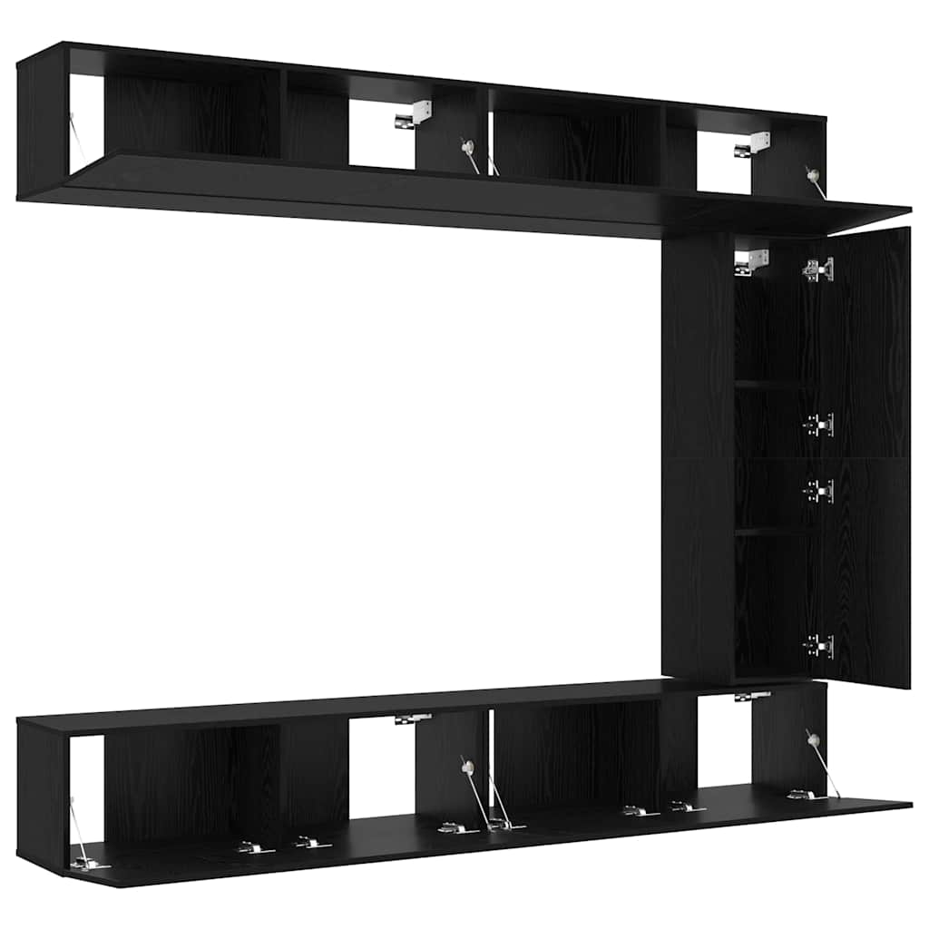 vidaXL Ensemble meuble TV 5 pcs Chêne noir Bois d'ingénierie - Image 5