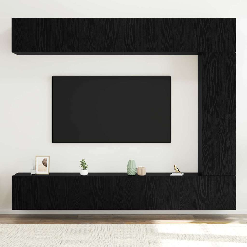vidaXL Ensemble meuble TV 5 pcs Chêne noir Bois d'ingénierie - Image 4