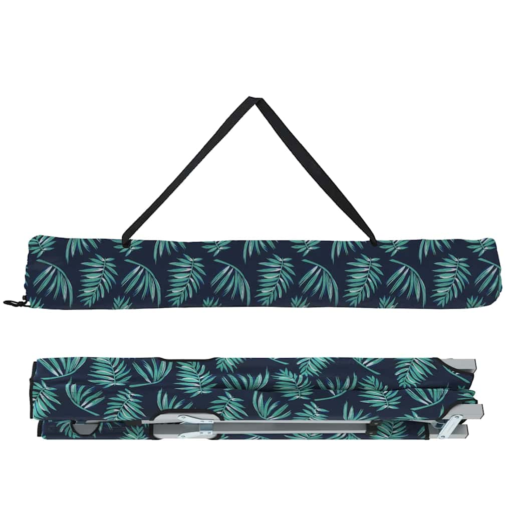 vidaXL Lit de camping pliant 2 pcs Motif de feuille 62 x 194 x 42 cm - Image 5