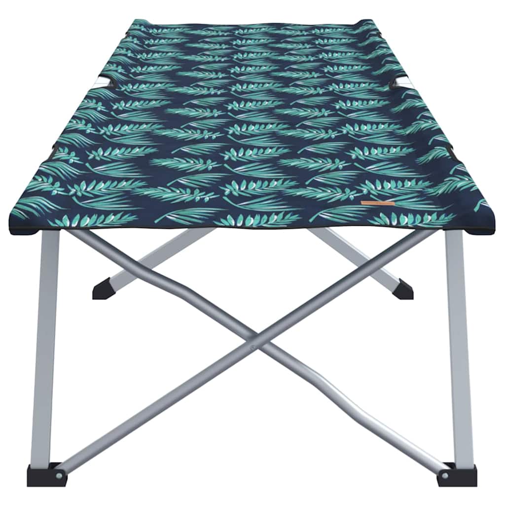 vidaXL Lit de camping pliant 2 pcs Motif de feuille 62 x 194 x 42 cm - Image 4