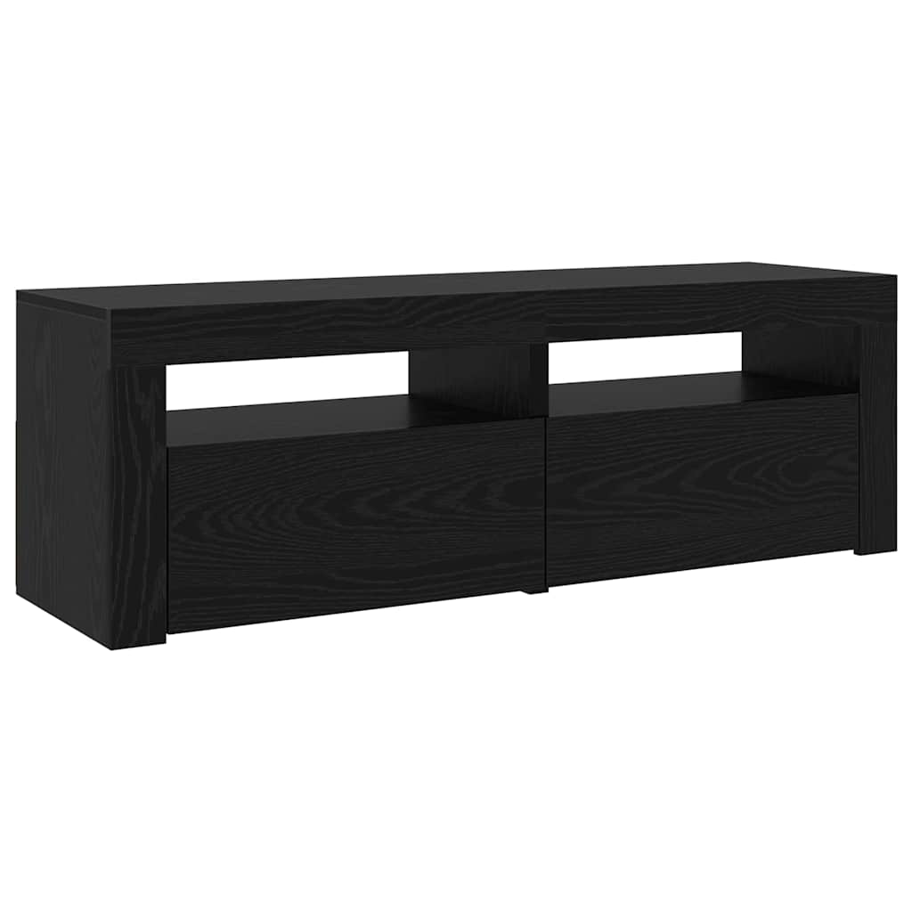 vidaXL Meuble TV 2 pcs Chêne noir 195 x 35 x 40 cm Bois d'ingénierie - Image 6