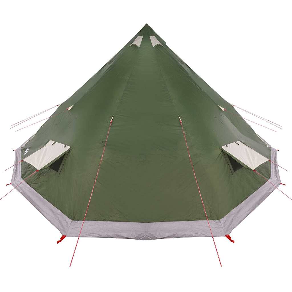 vidaXL Tente Tipi familiale avec toit Vert 560 x 560 x 300 cm - Image 5