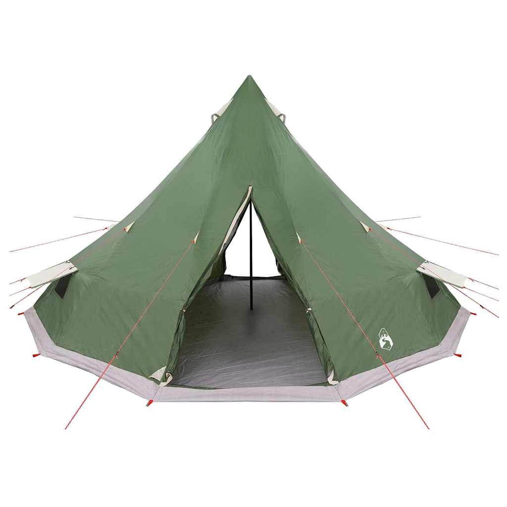 vidaXL Tente Tipi familiale avec toit Vert 560 x 560 x 300 cm - Image 4
