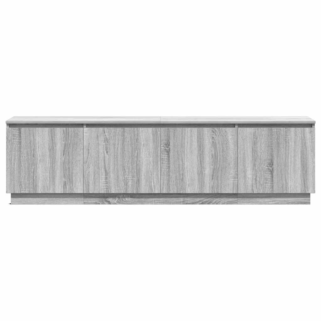 vidaXL Meuble TV Gris Sonoma 180 x 38 x 49 cm Bois d'ingénierie - Image 6