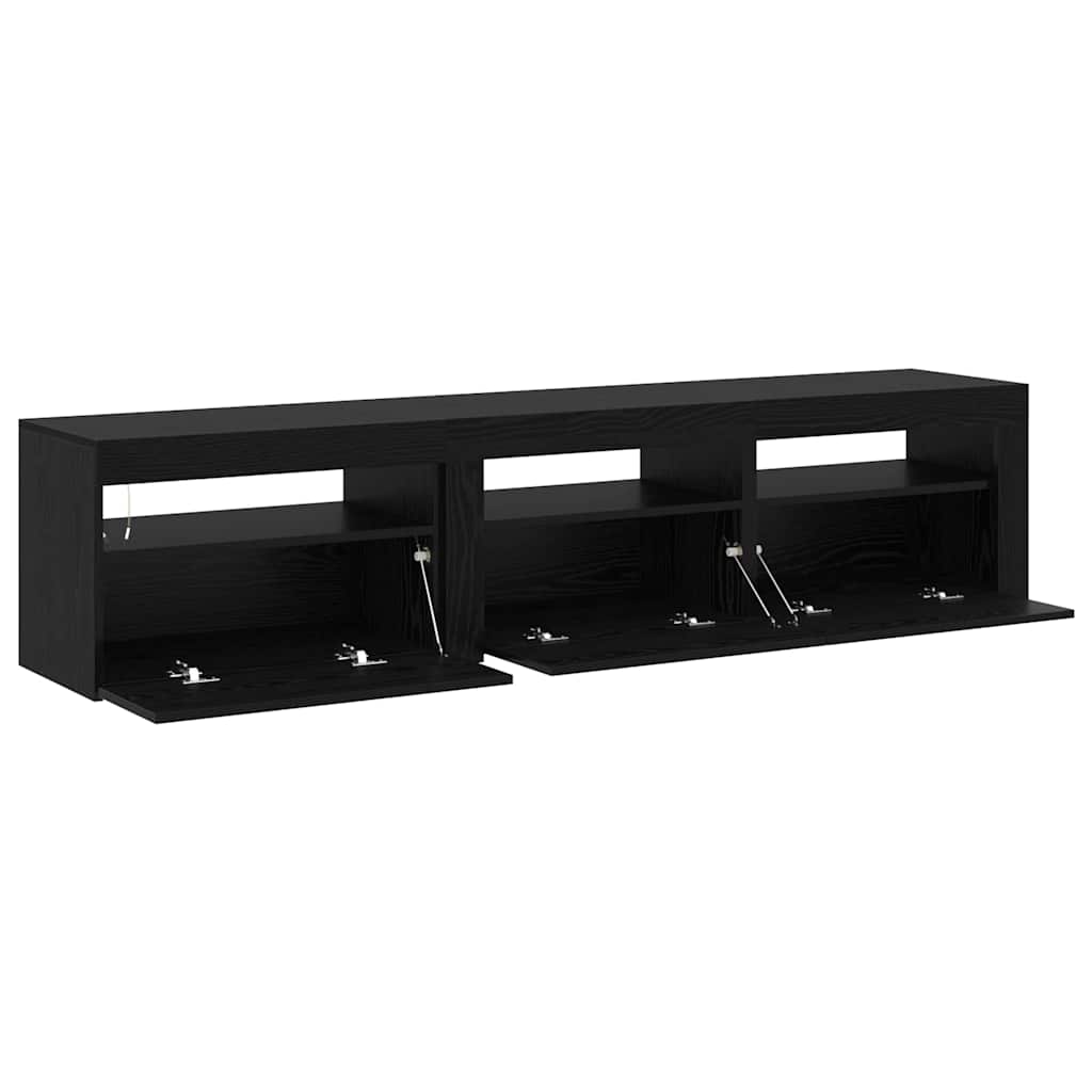 vidaXL Meuble TV 2 pcs Chêne noir 180 x 35 x 40 cm Bois d'ingénierie - Image 5