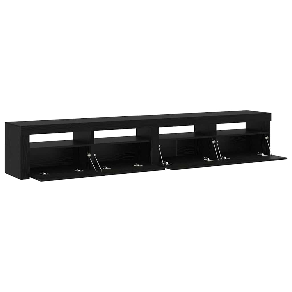vidaXL Meuble TV 2 pcs Chêne noir 240 x 35 x 40 cm Bois d'ingénierie - Image 5