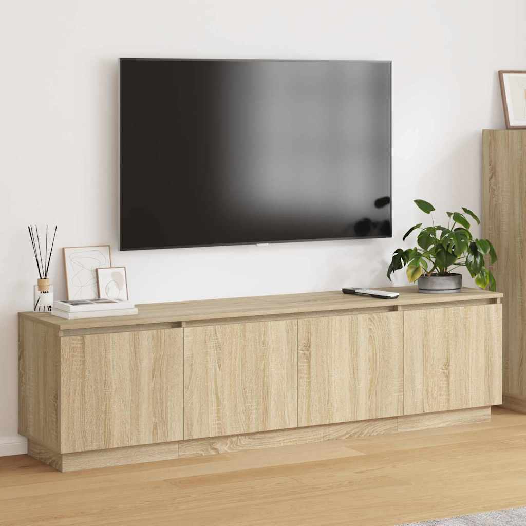 vidaXL Meuble TV Chêne Sonoma 180 x 38 x 49 cm Bois d'ingénierie