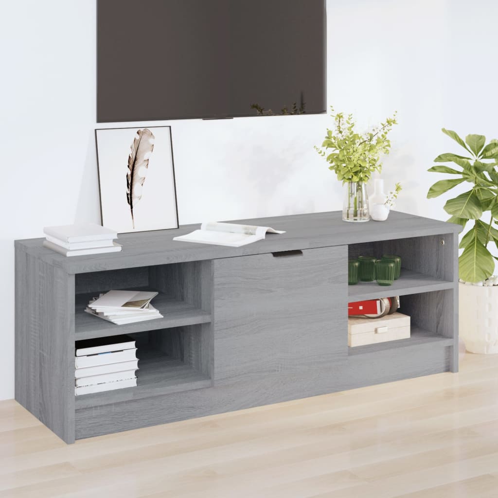 vidaXL Meuble TV Sonoma gris 102x35,5x36,5 cm Bois d'ingénierie