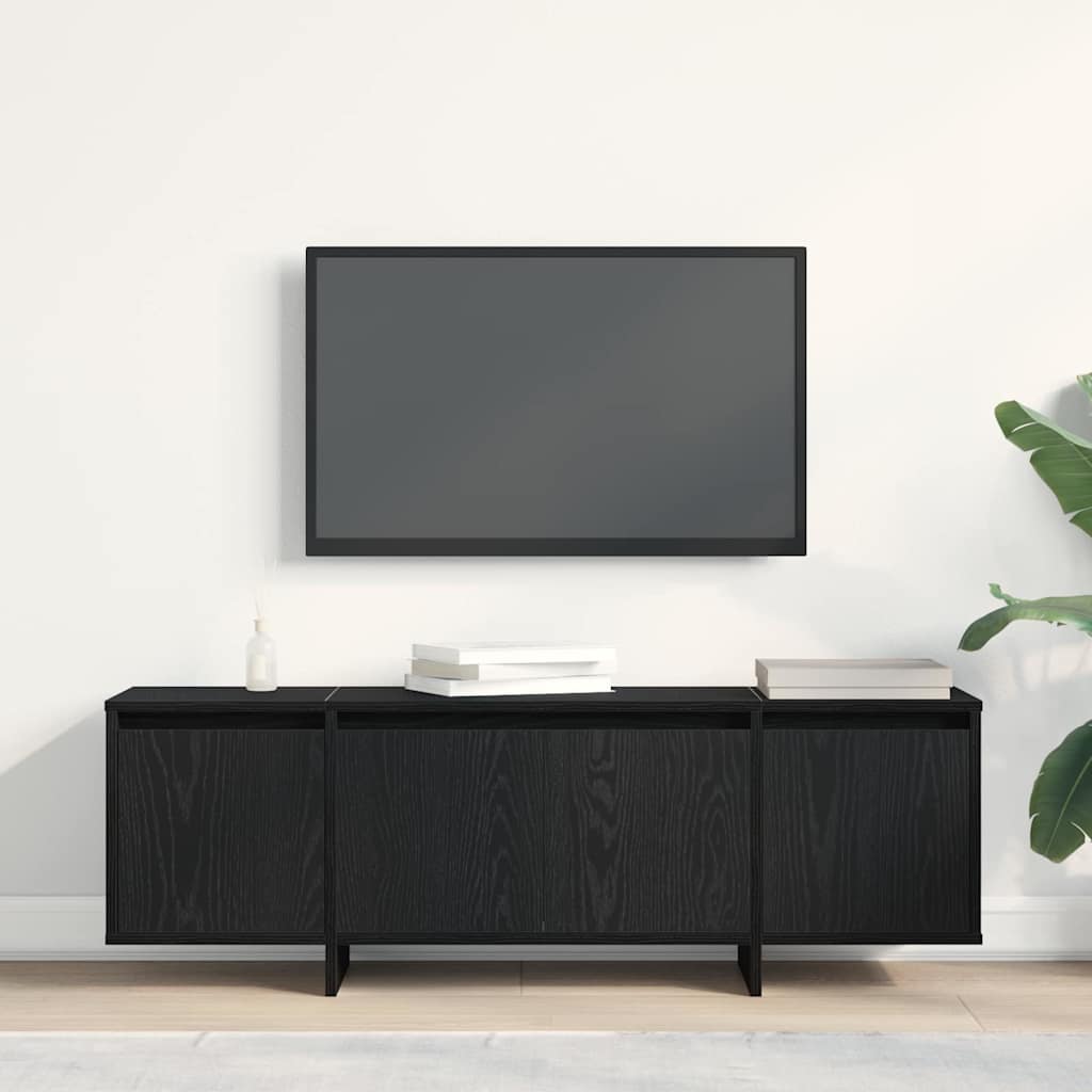 vidaXL Meuble TV Chêne noir 120 x 30 x 40,5 cm Bois d'ingénierie