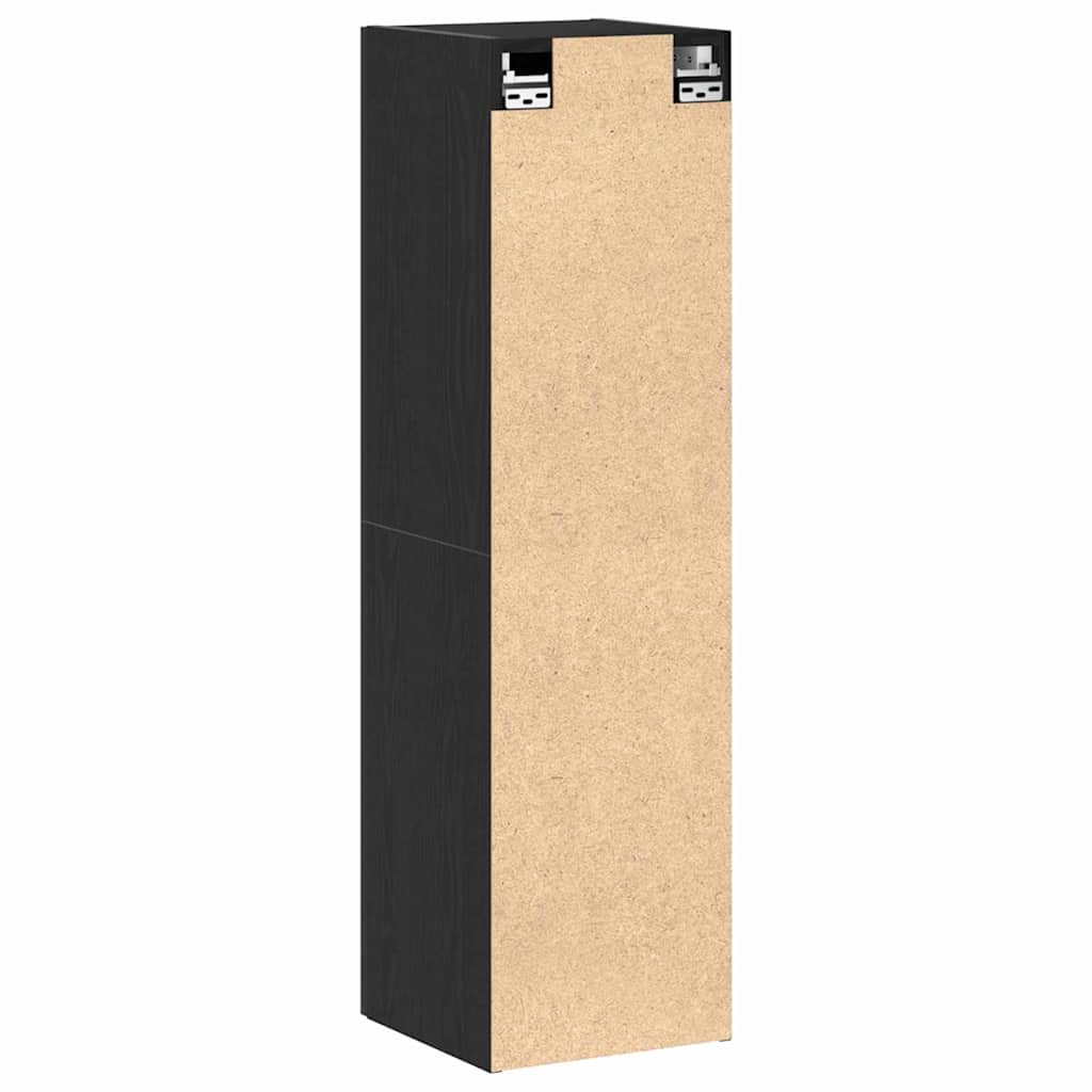 vidaXL Meuble TV mural Chêne noir 30,5 x 30 x 110 cm Bois d'ingénierie - Image 6