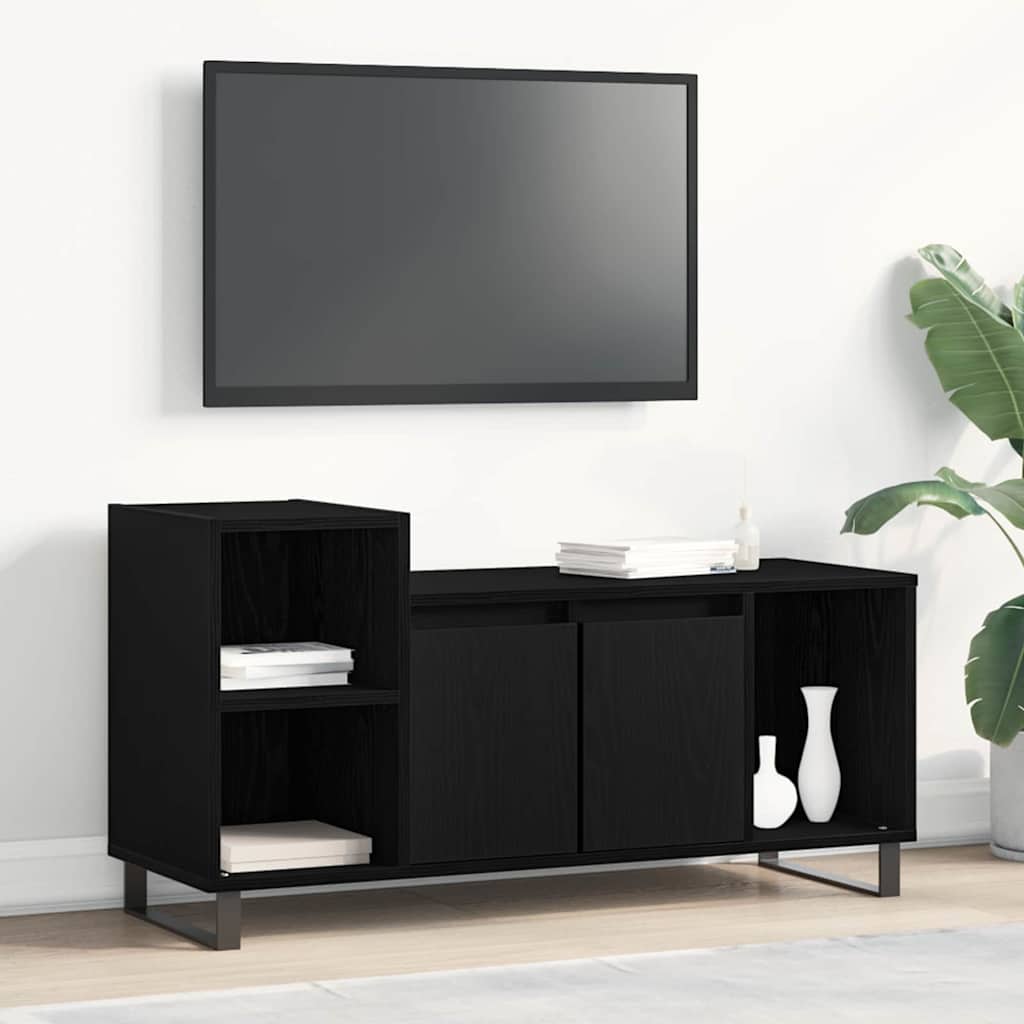 vidaXL Ensemble meuble TV Montage mural Chêne noir 100 x 35 x 55 cm