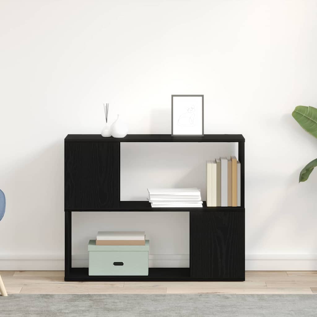 vidaXL Ensemble meuble TV Chêne noir 80 x 24 x 63 cm Bois d'ingénierie